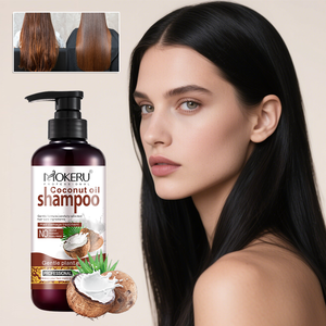 Shampoo à l'huile de noix de coco MOKERU professionnel, hydratant et réparateur pour cheveux secs et abîmés, contrôle des frisottis, qualité salon, marque privée, 500 ml - Product Image 2