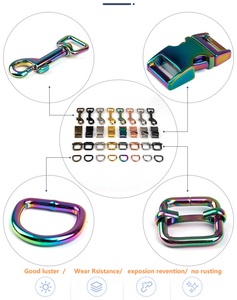 Paduan seng bahan besi warna emas cincin kuat sisi rilis logam gesper kait logam untuk taktis kerah anjing - Product Image 3