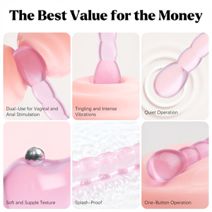 <span class=keywords><strong>Baguette</strong></span> magique en gelée flexible |   Vibrateur à moteur haute puissance à vitesse unique |   Double usage pour la stimulation vaginale et anale - Product Image 3