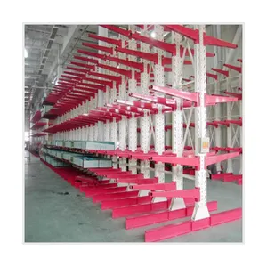 Op Maat Gemaakte Beugel Arm Boltless Rack System Structuur Sterke Cantilever Racking Voor Magazijn Opslag