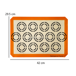 OEM /ODM 42*29.5cm <b>Silicone</b> Macaron Mat for <b>Baking</b> Cookie Biscuit Mat Tapis De Cuisson En <b>Silicone</b> - Product Image 2