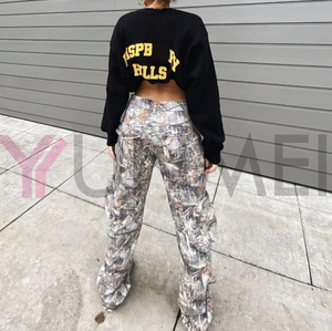 Logo personalizzato all'ingrosso tessuto tasca da uomo Jogger <span class=keywords><strong>paracadute</strong></span> <span class=keywords><strong>pantaloni</strong></span> da carpentiere caccia mimetico <span class=keywords><strong>pantaloni</strong></span> Cargo mimetici per gli uomini - Product Image 6