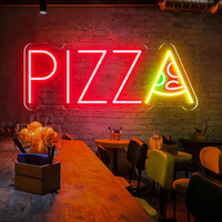 Enseigne néon personnalisée Pizza, logo LED, nom personnalisé, lettres lumineuses pour salon de beauté, salon de coiffure, café, pour vendeur Etsy