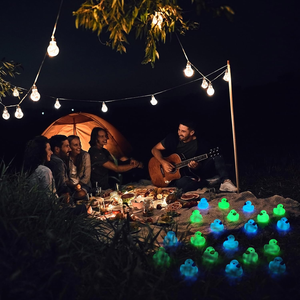 Ánh sáng trong bóng tối cao su vịt kêu cót két ánh sáng lên cao su vịt Mini Glow đồ chơi ánh sáng lên vịt cho bữa tiệc sinh nhật - Product Image 4