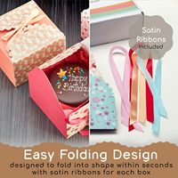 Vente chaude de grands coffrets cadeaux floraux avec couvercles et rubans Boîtes à friandises pour cadeaux, produits de boulangerie, biscuits carrés, chocolat