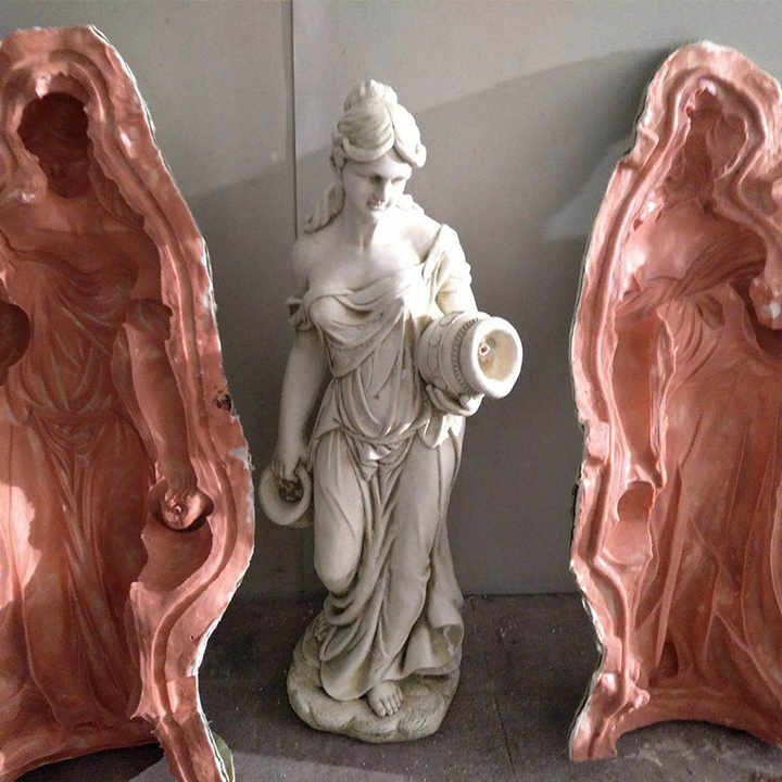 Casting Cement Concrete Molds and Forms for Garden Statues