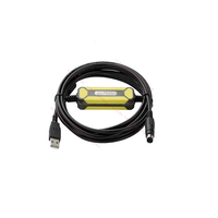 Cable de Programación PLC USB-SC09-FX de Mitsubishi, Adaptador de Comunicación USB para Controlador de la Serie FX, Automatización Industrial