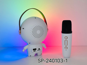 Nouveau haut-parleur Bluetooth portable <span class=keywords><strong>mini</strong></span> SP-240103-1 RGB Astronaut avec microphone, karaoké, basses <span class=keywords><strong>HIFI</strong></span> et horloge - Product Image 4