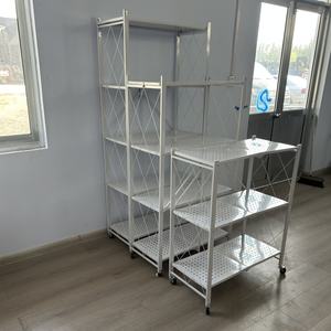 Estante Metálico Plegable de 5 Niveles, Desmontable, Apilable, para Almacenamiento en el Hogar y la Cocina - Product Image 5