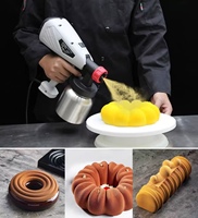 Outil de pulvérisation de desserts à main commercial, petit aérographe pour gâteau, mousse, chocolat, pâtisserie, décoration de boulangerie à domicile