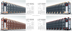 <span class=keywords><strong>Portail</strong></span> rétractable électrique en aluminium pour extérieur, <span class=keywords><strong>hauteur</strong></span> 1,6 m, <span class=keywords><strong>portail</strong></span> pliant industriel, portails électriques automatiques - Product Image 6