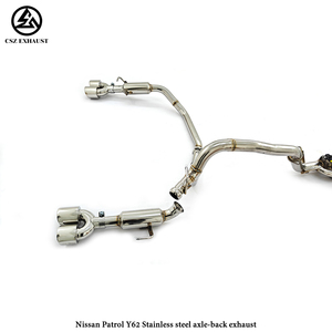 Système d'échappement Axleback CSZ Nissan Patrol Y62 SS304 - Product Image 3