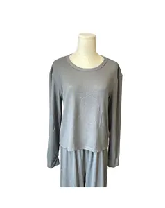 도매 라운지웨어 여성 세트 파자마 세트 2 종 여성 잠옷 라운지웨어 세트