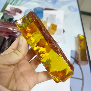 วัสดุเซอร์โคเนียสังเคราะห์แบบไม่เจียระไน สีเหลืองทอง หินดิบ CZ สำหรับทำอัญมณีแบบเม็ดเดี่ยว - Product Image 2