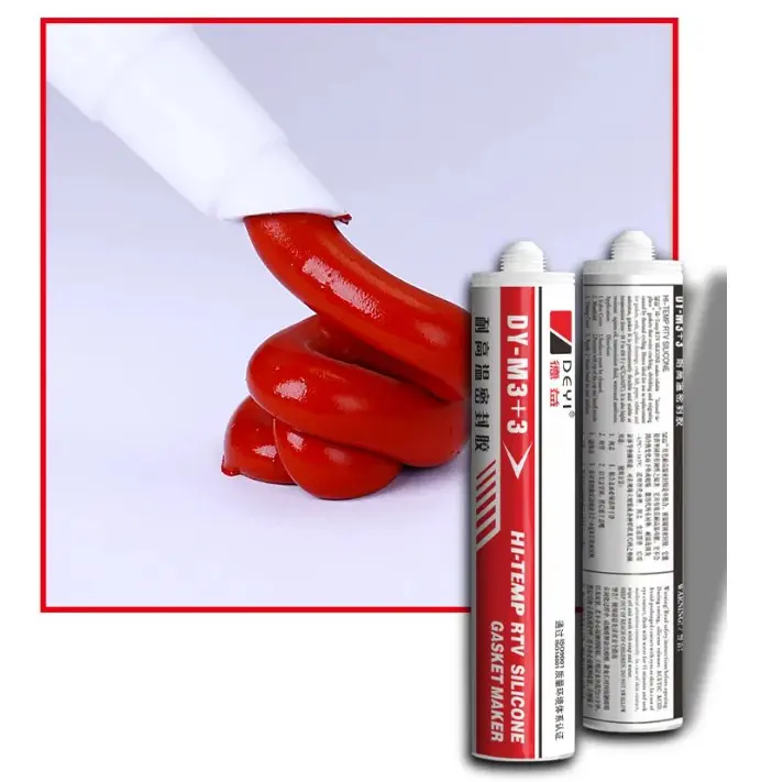 High temperature RTV gasket maker silicone sealant adhesive for flat flange