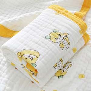100% Super Soft Cotton Warm Newborns Baby Kids <b>Muslin</b> Swaddle Wrap <b>Blankets</b> Woven Cartoon Pattern - Product Image 4