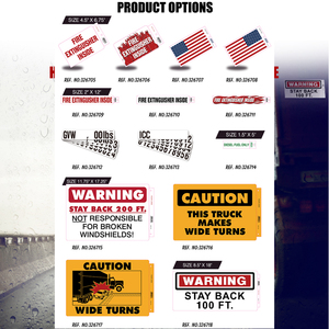 Heavy Duty American Flag Truck Decal Sign Self Adhesive - Product Image 6