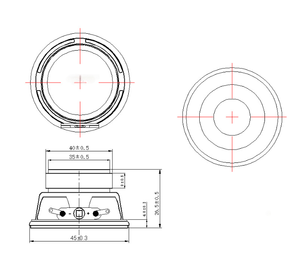 Altavoz Magnético Externo de Seguridad para Intercomunicador de 45 mm, 3 Ohmios, 5 W, con Indicaciones de Voz, Altavoz de Mylar de Rango Completo para Sistema de Alarma, DIY - Product Image 3