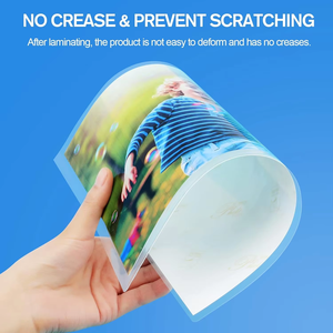 Feuilles de film plastique laminé PET/EVA 100 pièces 60-250 microns A4 <span class=keywords><strong>A3</strong></span> transparentes pour documents, cartes et photos - Product Image 2
