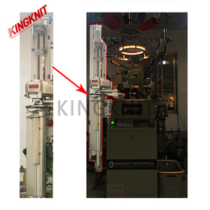 Machine à tricoter des chaussettes en jersey jacquard entièrement automatique et informatisée de qualité professionnelle avec cylindre et moteur - KING KNIT - Product Image 5