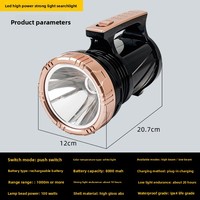 Projecteur LED portable 100W haute puissance, grande portée, lampe de patrouille extérieure rechargeable avec une portée de plus de 500 m