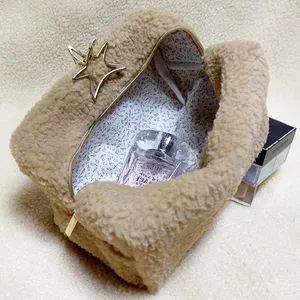 Small Teddy Customised Portable Beautiful Mini Cosmetic Makeup Bag Travel