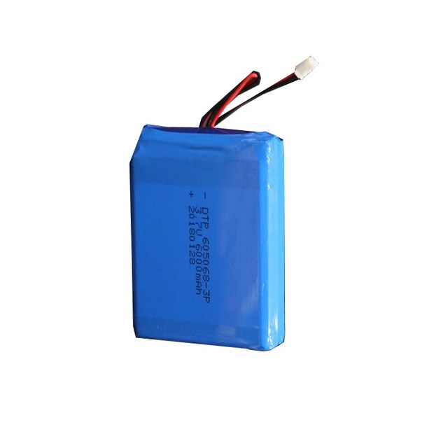 Customize Li-polymer Battery Pack 605068-3P 3.7V 6000mAh Rechargeable Lipo Lithium Batteries Battery Packs with PCB Included