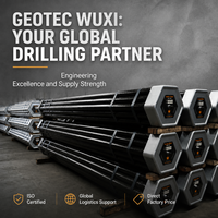 Tige de forage filaire CROWN AQ BQ NQ HQ PQ HWT par le fabricant GEOTEC WUXI pour l'exploration minière et le forage