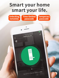 图雅自动3D面部识别智能锁Wifi安全可视对讲门锁带摄像头的自动数字门锁 - Product Image 6