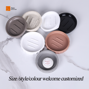 Jabonera Portátil Elegante de Poliresina Blanca Aleo, Suave y Cómoda, con Patas de Goma Duraderas, para Baño, Ducha, Cocina, Fregadero, Hotel - Product Image 5