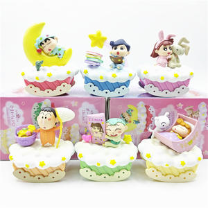 6 pièces/ensemble boîte aveugle Kawaii Crayon Shin-chan bonne <span class=keywords><strong>nuit</strong></span> Shin-chan mignon personnage Anime PVC Figure ensemble boîte mystère 8cm - Product Image 2