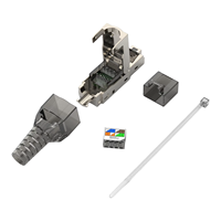 Connecteur modulaire RJ45 sans outil HAILE CAT6A FTP/STP, connecteur RJ45 8P8C, tête en cristal, connecteur de terminaison sur site CAT6A
