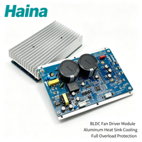 Kit de conversion de ventilateur BLDC, carte PCB d'onduleur, circuit de commande intégré, condensateurs haute capacité, fonctionnement stable