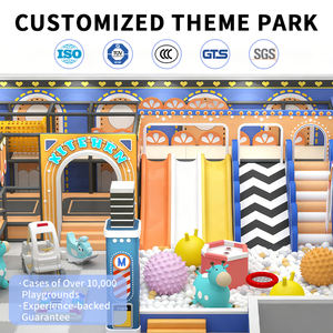 Taman Bermain Dalam Ruangan Bergaya Retro Komersial dengan Kolam Bola, Seluncuran, Area Pasir, Dinding Panjat untuk Pusat Hiburan Anak - Product Image 4