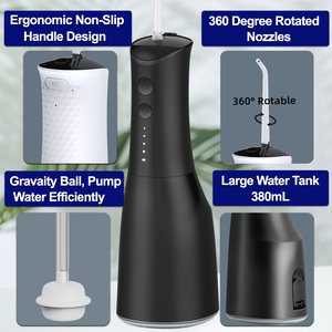 IPX7 không thấm nước 380ml sản phẩm chăm sóc răng miệng làm sạch waterflosser di động PIK nước <span class=keywords><strong>Flosser</strong></span> răng chọn Irrigator miệng Nha Khoa - Product Image 3