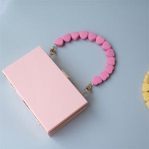 Sac à main design cœur <span class=keywords><strong>d</strong></span>'<span class=keywords><strong>amour</strong></span>, chaînes de rechange, pochettes, <span class=keywords><strong>poignées</strong></span> breloques, 30x32CM - Product Image 5