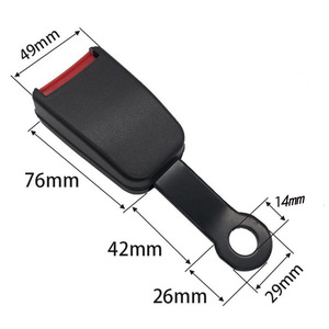 Base de Hebilla para Cinturón de Seguridad de Coche S14 de 2.1 cm de Ancho para Toyota Faw JP ABS Negro Electroforético - Product Image 2