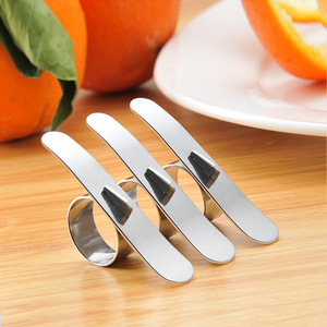 Anillo pelador de naranjas de acero inoxidable, 3 piezas, fácil de limpiar, utensilio de cocina, herramientas para frutas y verduras - Product Image 2