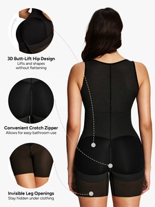 Fajas Colombianas Modellanti di Alta Qualità, Shapewear per Sollevamento Glutei, Controllo Pancia, <span class=keywords><strong>Post</strong></span>-Parto, con Cerniera all'Inguine - Product Image 4