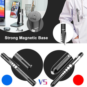 Linterna Médica, Lápiz <span class=keywords><strong>de</strong></span> Luz para Enfermeras, Medidor <span class=keywords><strong>de</strong></span> Pupilas, Regla Divisoria, Luz USB Blanca y Amarilla, Lápiz <span class=keywords><strong>de</strong></span> Luz para Enfermería, Examen Oftalmológico y ORL - Product Image 2