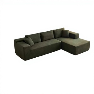 Sofá Esquinero Seccional Comprimido para Sala de Estar/Apartamento, Ahorro de Espacio, Sin Marco, Mueble de Espuma - Product Image 6