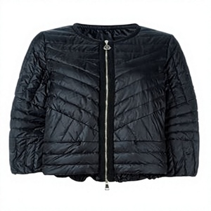 Lightweight Long-Sleeve Full-Zip Waterproof <b>Packable</b> Puffer Bomber <b>Jacket</b> Solid Color Eco-Friendly Unisex Winter - Product Image 5