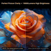 Projecteur LCD HD 1080p 4K prise en charge de la connectivité WiFi6 BT pour les présentations de films n'importe où