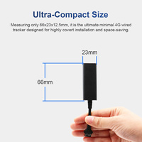 Rastreador GPS 4G para Motocicleta, Localizador con Encendedor de Cigarrillos Cableado, Dispositivo de Rastreo GSM/GPRS/GPS de Bajo Consumo en Tiempo Real