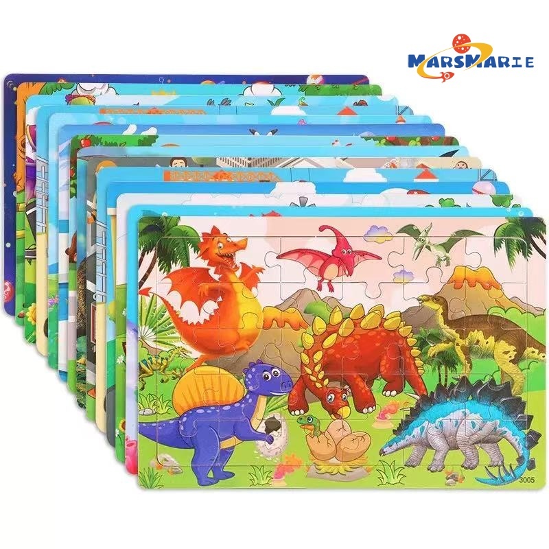 30 Piece Wooden Dinosaur Puzzle for