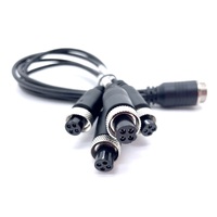 Connecteur d'aviation Soulin Gx16 10 broches Femelle Femelle Câble d'extension de caméra Câblage de communication pour automobile PVC