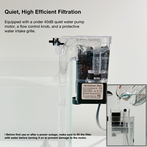 Ensemble de petit aquarium en plastique écologique pour table, pour une utilisation en extérieur et dans la salle à manger, avec lumière et filtre - Product Image 3