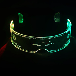 Cool Costume Party Decor Gafas Led El Wire <span class=keywords><strong>Neon</strong></span> Party Luminous Led Gafas iluminadas DJ Decoración de Halloween - Product Image 2