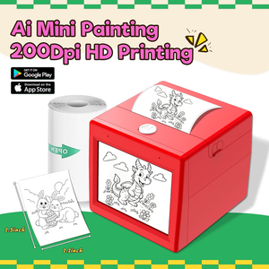 KI-Mini-Drucker mit 2,8-Zoll-Bildschirm, tragbar, Sprachsteuerung, Sofortbild-Druck, Thermodrucker, Mini-Drucker für Kinder, 200 DPI - Product Image 6
