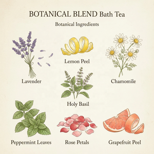 Bolsa de Té de Baño Botánico PURE SLEEP |   Baño Relajante Nocturno con <span class=keywords><strong>Flores</strong></span> de Lavanda, <span class=keywords><strong>Flores</strong></span> de Manzanilla, Bálsamo de Limón y Copos de Avena - Product Image 3